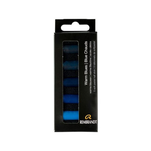 An image of Rembrandt Soft Pastels Warm Blues Set.