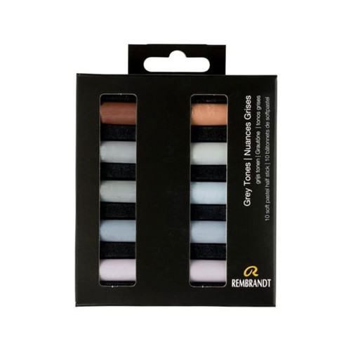 An image of a Rembrandt Soft Pastels Grey Tones Set.