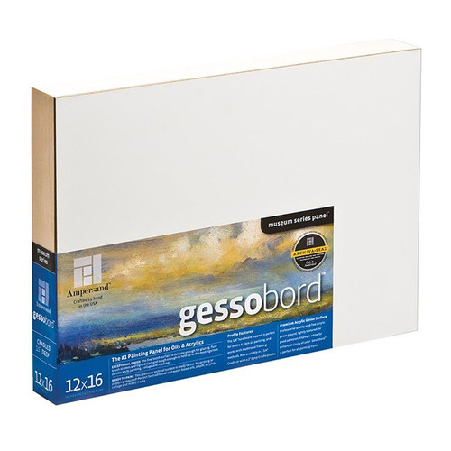 An image of a Ampersand Gessobord Panel, 1.5" Cradled Profile.