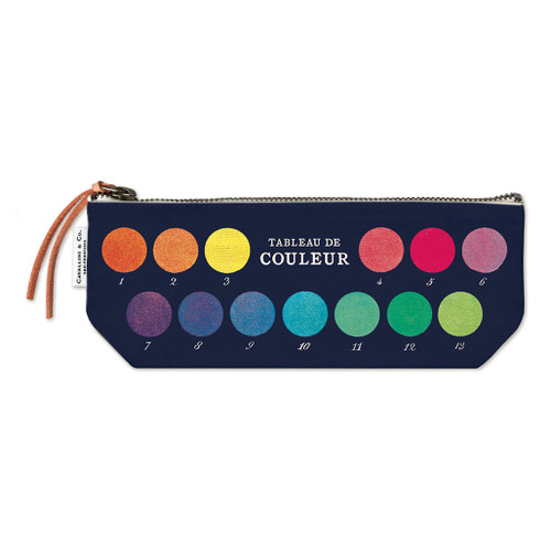 An image of a Cavallini Color Theory Pencil Case.
