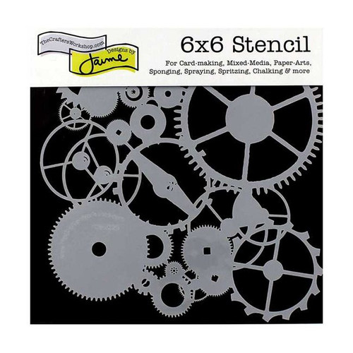 An Image of The Crafter's Workshop Elegant Letters Stencil