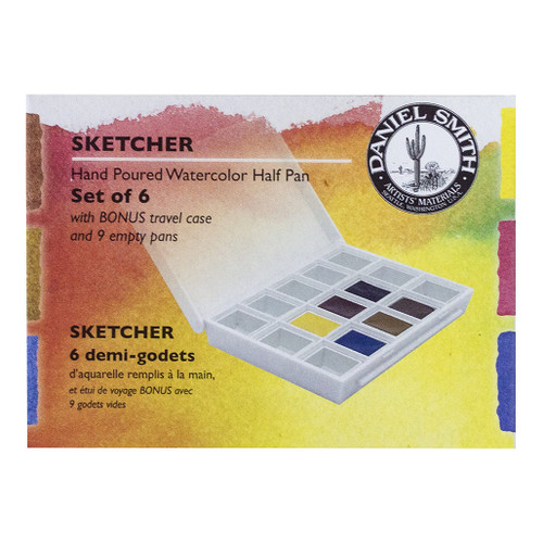 An image of a Daniel Smith Half Pan Watercolor Sketcher Set.