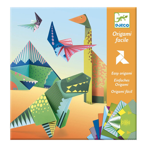 An image of a Djeco Dinosaur Origami Kit.