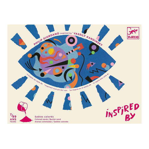 An image of a Djeco Inspired By Abstract Colored Sand Kit.