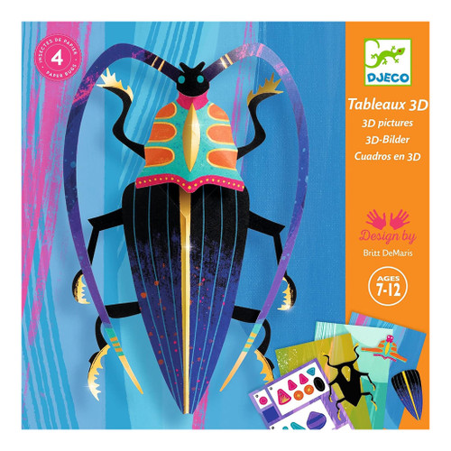 An image of a Djeco Paper Bugs 3D Collage Kit.