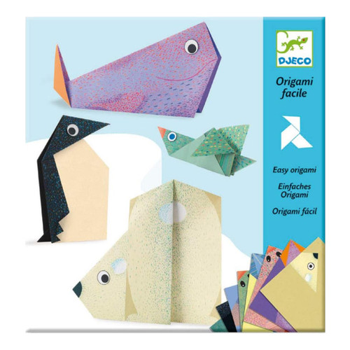 An image of a Djeco Polar Animal Origami Kit.