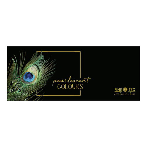 An image of a Finetec Pearlescent Rainbow Watercolor Set, 12 Colors.