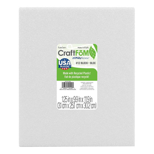 An image of a FloraCraft Styrofoam Block, 10" x 12" x 1.25".