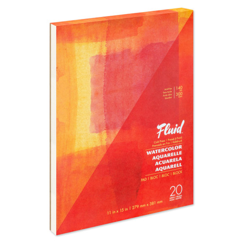 An image of a Fluid Watercolor Paper Cold Press 140 lb Pad.