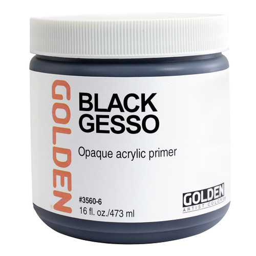 An image of Golden Acrylic Black Gesso.