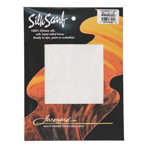 An image of a Jacquard Habotai Silk Scarf.