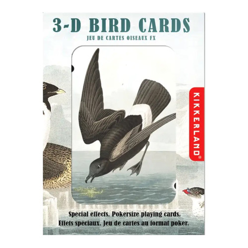 An image of Kikkerland 3D Bird Playing Cards. 