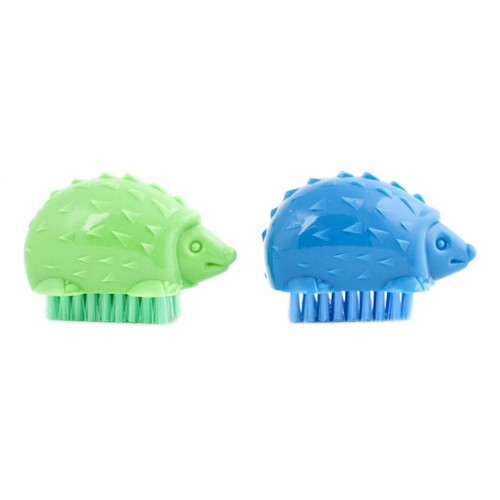 An image of Kikkerland Hedgehog Nail Brushes.