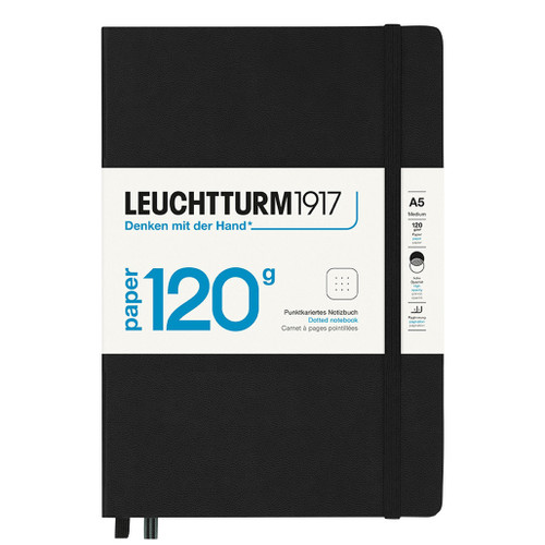 This Leuchtturm 120g Edition Notebook is a perfect choice for anyone who loves to combine writing with sketching and drawing. By adding the right filler, the paper has very low transparency. Writing is not visible from the back and each stroke retains a clear outline as the ink will not run. During production, the pressure of the roller gives the paper a particularly smooth surface. This not only results in a writing experience with a pleasant flow, it is also gentle on the pen being used.