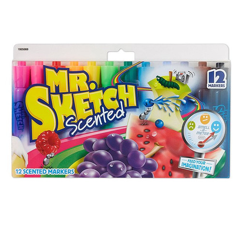 An image of Mr. Sketch Scented Watercolor Markers, 12 Pack.