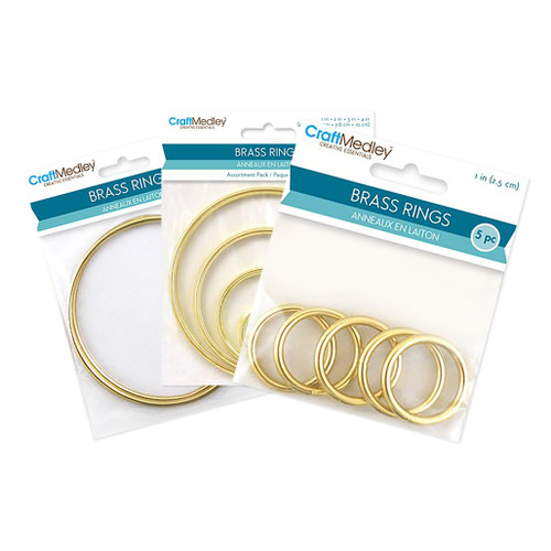An image of CraftMedley Brass Rings.