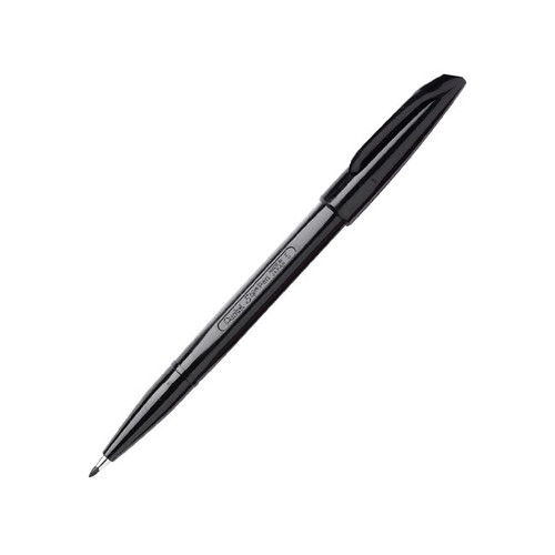 An Image of Pentel Sign Pen Fiber Tip, Black Pigment