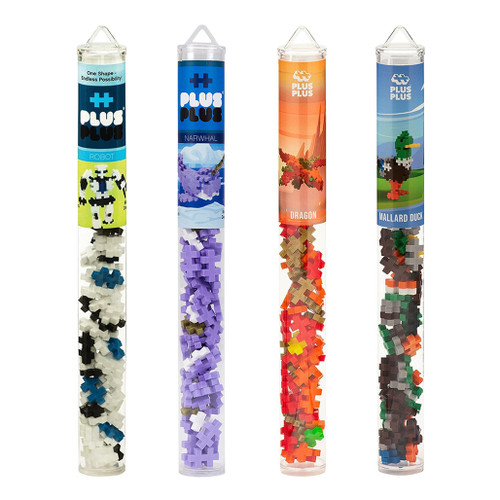An image of Plus-Plus Mini Maker Tubes. 