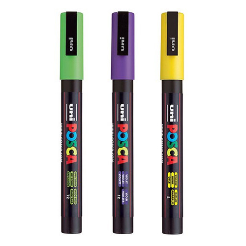 An image of Posca PC-3M Fine Tip Paint Markers.
