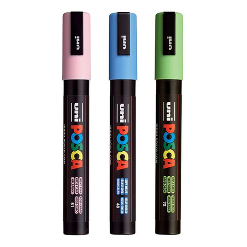 An image of Posca PC-5M Medium Tip Paint Markers.