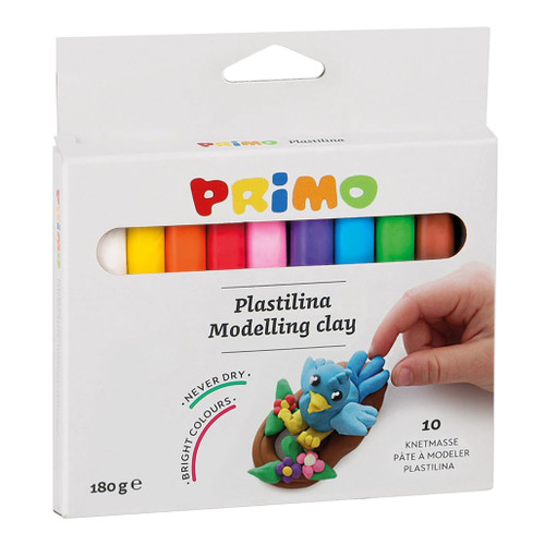 An image of a Primo 10-Color Modeling Clay Set.