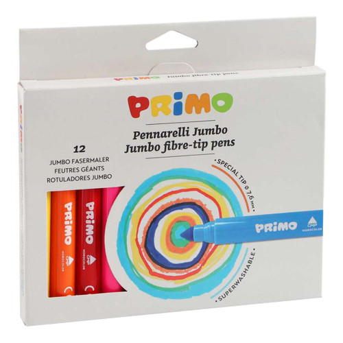 An image of a Primo 12-Color Jumbo Marker Set.
