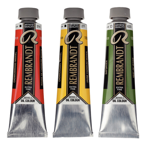 An image of Rembrandt oil colors.