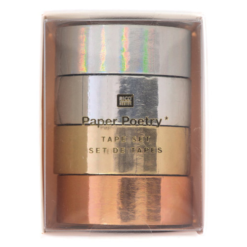 An image of a Rico Design Paper Poetry Metallic Tape Set.