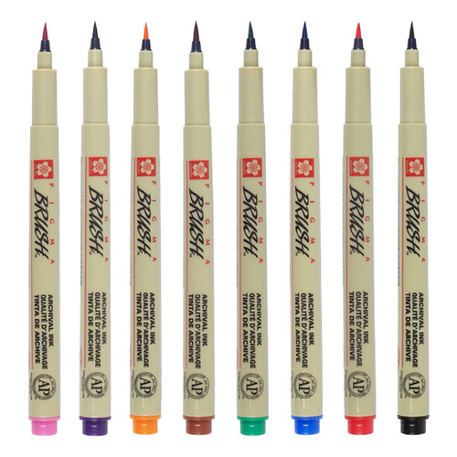 An image of Sakura Pigma Brush Pens.