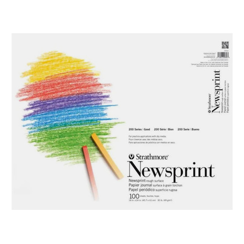 An image of a Strathmore 200 Series Newsprint Pad, 18" X 24".