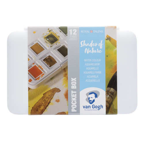An image of a Van Gogh Watercolor Pocket Box Set, Shades Of Nature.