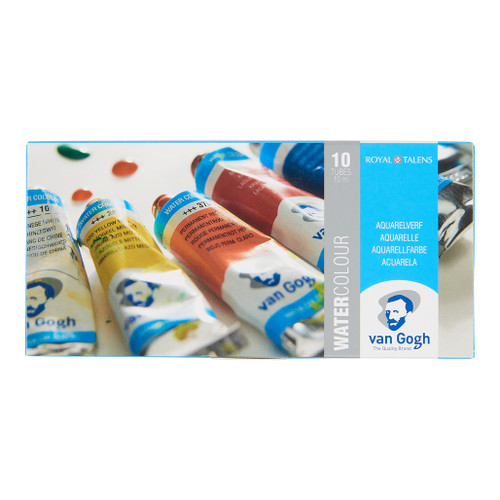 An image of a Van Gogh 10-Color Watercolor Tube Set.