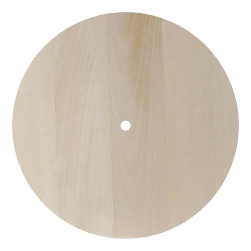 An image of a Walnut Hollow Round Basswood Clock Face.