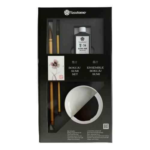An image of a Yasutomo Bokuju Sumi Set.