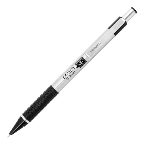 An image of a Zebra M-301 Stainless Steel Mechanical Pencil.